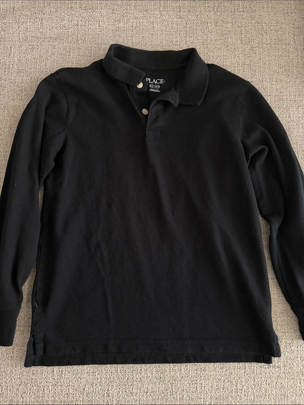 The Children's Place Black long sleeve Polo